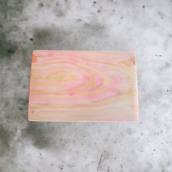 NWOT Mexican Wooden Hand-Crafted Adorable Angel Trinket Jewelry Box - Picture 5 of 5